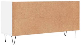 Armário de TV 103,5x30x50 cm derivados de madeira branco