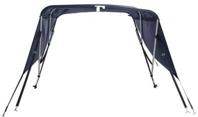 Toldo de 3 arcos Bimini c/ paredes laterais 183x(137-152)x137cm