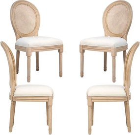 Pack 4 Cadeiras Palace - Beige