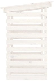 Suporte para lenha 108x73x108 cm pinho maciço branco