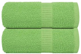 Toalhas de bidé 2pcs 30x50cm 360 gsm 100% algodão verde maça