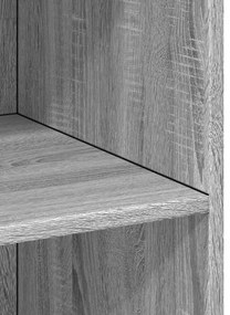 Armário alto 70x41x185 cm derivados de madeira cinza sonoma