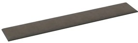 Painel de parede 12 pcs 90x15 cm veludo 1,62m² cor cinza-escuro