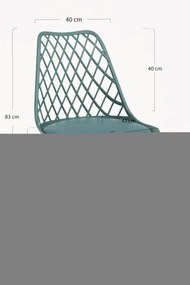 Pack 4 Cadeiras Mima - Verde escuro