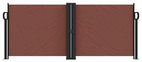 Toldo lateral retrátil 100x600 cm castanho