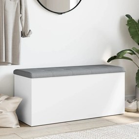 Banco de arrumação 102x42x45 cm derivados de madeira branco