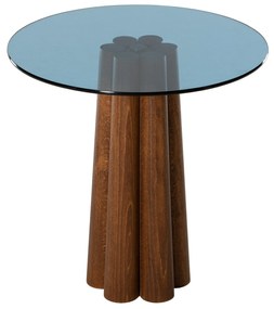 Mesa de Centro Thales – Azul Nogueira – 50x50x50 cm