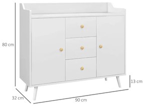 Aparador Glice de 90 cm - Design Nórdico