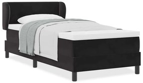 Cama Box Spring com Colchão vidaXL Preta 100x200 cm em Veludo