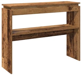 Mesa consola 80x30x102 cm derivados de madeira madeira velha