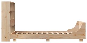 Cama sem colchão 75x190 cm madeira de pinho maciça