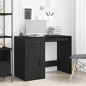 Mesa vidaXL Preta Carvalho 100x49x75 cm Madeira engenheirada