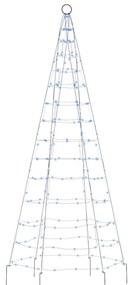 LED Árvore de Natal no mastro 200 LEDs Azul 180 cm