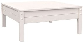 3 pcs conjunto lounge jardim c/ almofadões pinho maciço branco