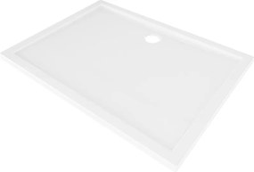 Mexen Flow base de duche retangular slim 100 x 80 cm, branco brilho - 46R108010