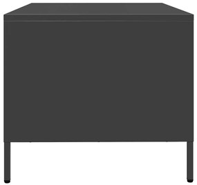 Mesa de centro 101,5x50x43,5 cm aço laminado a frio preto