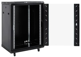 Armário bastidor 15U c/ pés giratórios 19" IP20 60x45x86 cm