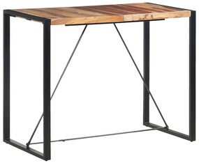 vidaXL Mesa de bar 140x70x110 cm madeira de acácia maciça