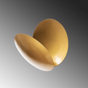 Candeeiro de Parede Yosma – Dourado – 25x25x16 cm