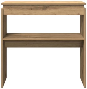 Mesa consola 80x30x80 cm derivados madeira carvalho artisiano
