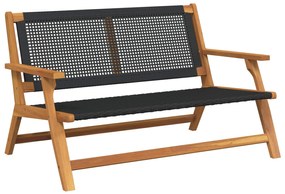 vidaXL Móveis de Jardim Preto 122 x 78 x 73 cm