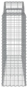 Cestos gabião arqueados 11pcs 200x50x120/140 ferro galvanizado