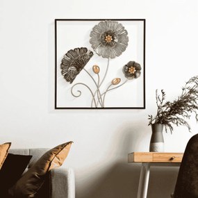 PAINEL DE FERRO 3D QUADRADO CM 50X5,5X50 CORES MISTURADAS