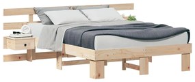 Estrutura da Cama com gaveta Castanho 120 x 200 cm
