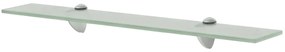 Prateleira flutuante vidro 60x10 cm 8 mm