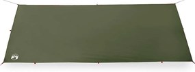 Lona de campismo 506x306 cm impermeável verde azeitona