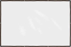 vidaXL Encerado transparente com ilhós 2x3 m Polietileno