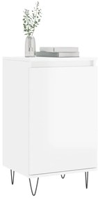 Aparadores 2 pcs 40x35x70 cm deriv. de madeira branco brilhante