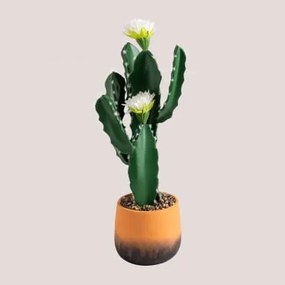 Cacto Artificial Com Flores Cereus 52 Cm ↑52 Cm - Sklum