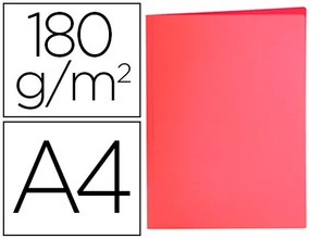 Classificador Din A4 Vermelho Pastel 180gr