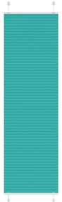 vidaXL Plissado Cego Gasolina verde 65x200 cm Largura Tecido 64,4 cm