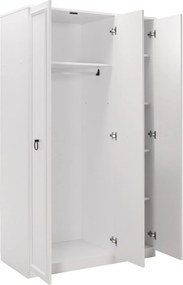 Roupeiro "Victoria" – Branco – 103 x 185 x 52 cm – Design Clássico