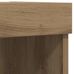 Armários de TV vidaXL com luzes LED 2 pcs Carvalho Artisan 60x30x40 cm