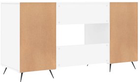 Secretária 140x50x75 cm derivados de madeira branco
