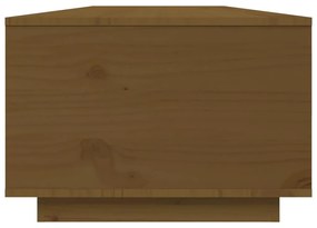 Mesa de centro 80x50x35,5 cm madeira pinho maciça castanho-mel