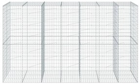 Cesto gabião com cobertura 350x100x200 cm ferro galvanizado