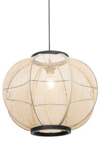 LED Candeeiro de suspensão inteligente castanho 48 cm c/ Wifi G95 - Rob Oriental
