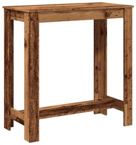 Mesa de bar 102x50x103,5 cm derivados de madeira madeira velha