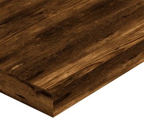 Prateleiras de parede 4pcs derivados de madeira carvalho fumado