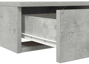 Gavetas de cama em Cinza Cimento - 135x36.5x16.5 cm Feitas de Madeira