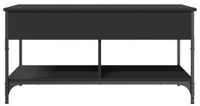 Mesa de centro 100x50x50 cm derivados de madeira/metal preto