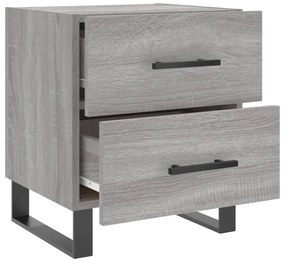 Mesa cabeceira 40x35x47,5 cm derivados madeira sonoma cinza