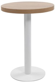 Mesa bistrô 60 cm MDF castanho-claro