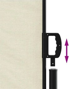 Toldo lateral retrátil 117x300 cm creme