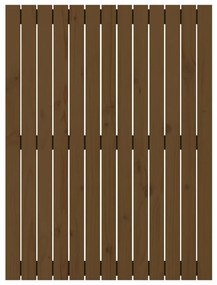 Cabeceira de parede 82,5x3x110 cm pinho maciço castanho-mel