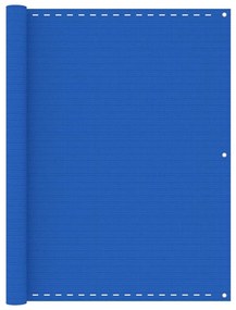 vidaXL Tela de varanda 120x300 cm PEAD azul